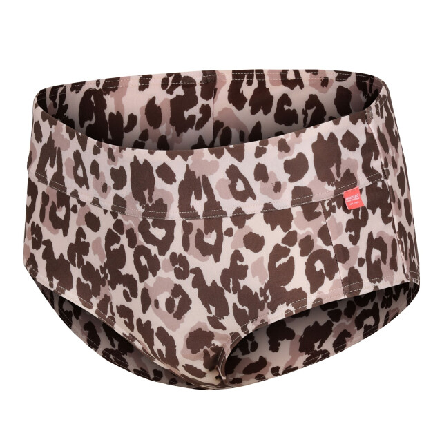 Regatta Dames paloma zwemshort met luipaardprint UTRG9798_brownbeige large