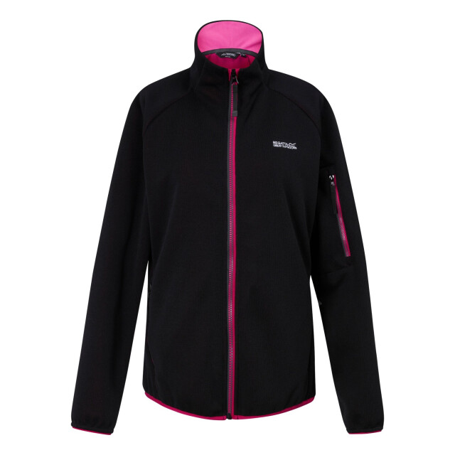 Regatta Dames ravenhill full zip fleece top UTRG9742_blackpinkpotion large