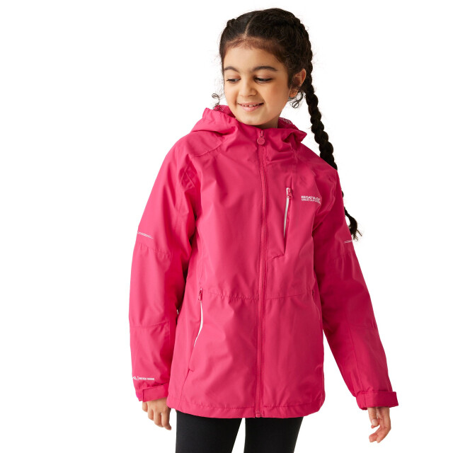 Regatta Calderdale ii waterdichte jas voor kinderen/kinderen UTRG9741_pinkpotion large