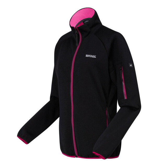 Regatta Dames ravenhill full zip fleece top UTRG9742_blackpinkpotion large