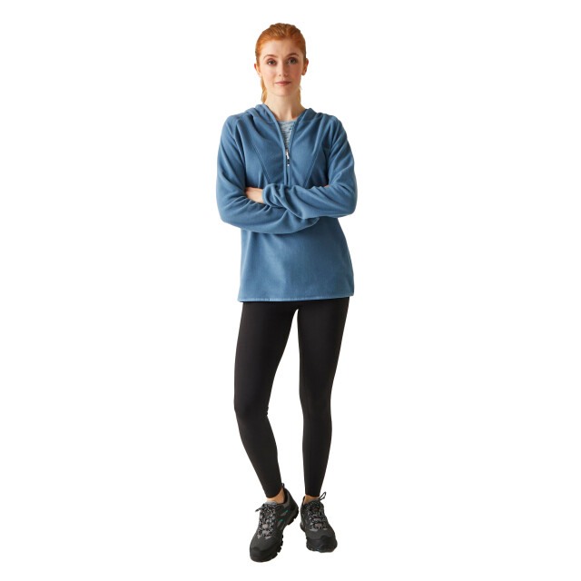 Regatta Dames warriewood microfleece half zip hoodie UTRG9718_coronetblue large