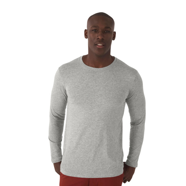 B and C Heren inspire organic t-shirt met lange mouwen UTFK3141_sportsgrey large