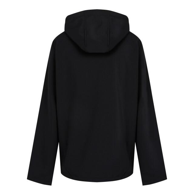 Regatta Heren navigate dubbellaags soft shell jacket met capuchon UTFK3122_blacklimegreen large