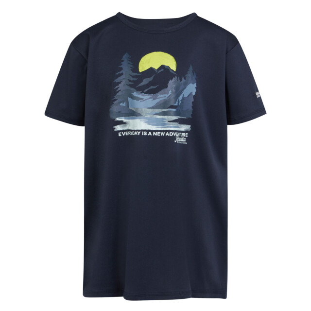 Regatta Kinderen/kinderen alvardo viii landschap t-shirt UTRG9678_navy large