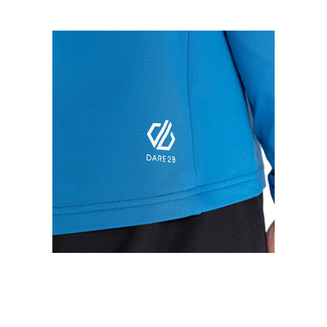 Dare2b Heren assimilate core stretch hooded midlayer UTRG9692_deepwaterwaveridegreenalgaeblack large