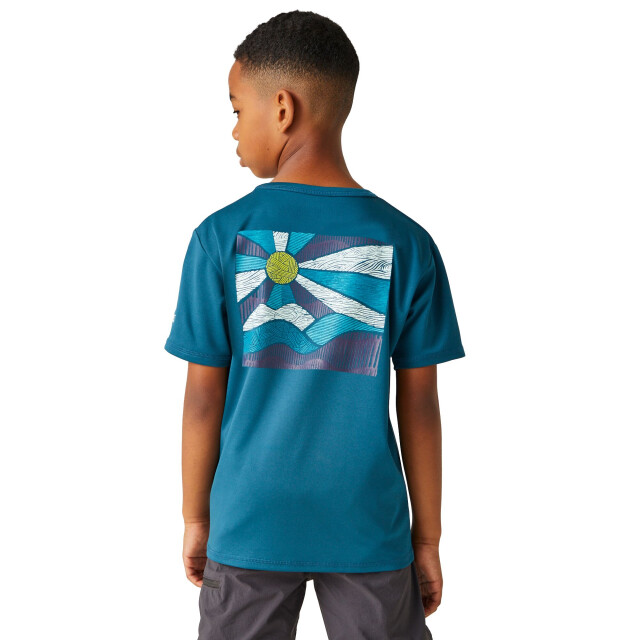 Regatta Kinderen/kinderen alvarado viii sunrise t-shirt UTRG9719_moroccanblue large