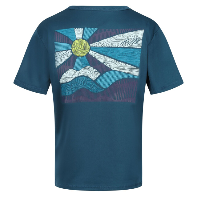 Regatta Kinderen/kinderen alvarado viii sunrise t-shirt UTRG9719_moroccanblue large