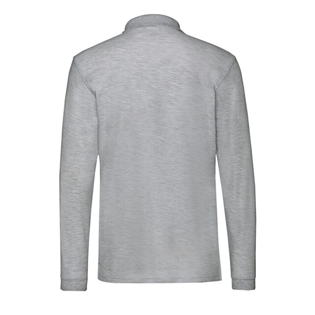 Fruit of the Loom Heren premium poloshirt met lange mouwen UTFK3120_athleticheather large