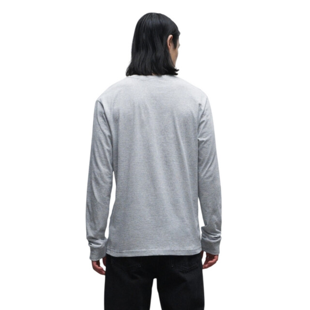 True Blanks Heren regular t-shirt met lange mouwen UTFK3116_greymelange large