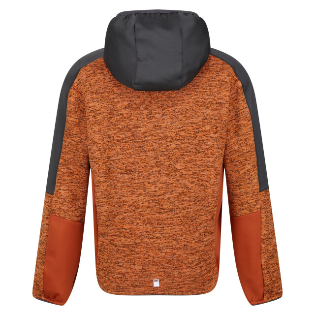 Regatta Kinder/kinder dissolver vii full zip fleecejack UTRG9492_orangepeppersealgrey large