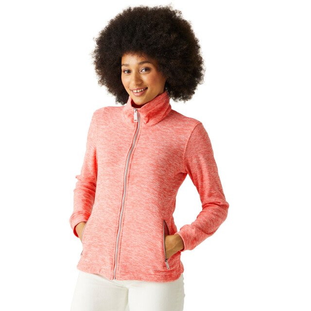 Regatta Dames azaelia marl full zip fleecejack UTRG9274_shellpink large