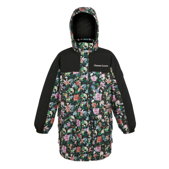 Regatta Dames christian lacroix cailar floral longline waterdichte jas UTRG9385_black large