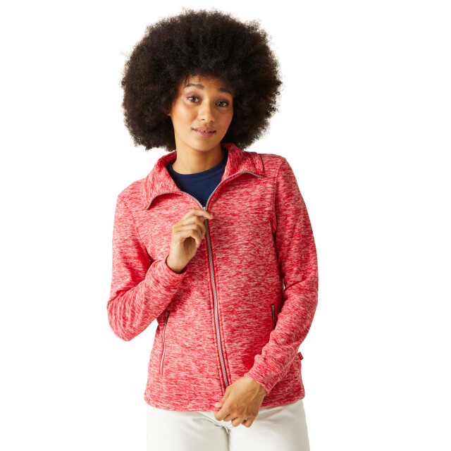 Regatta Dames azaelia marl full zip fleecejack UTRG9274_highriskred large