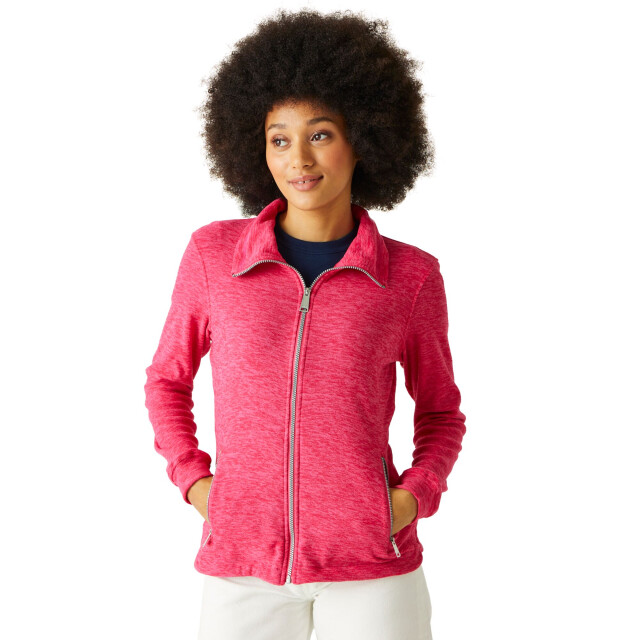 Regatta Dames azaelia marl full zip fleecejack UTRG9274_hotpink large