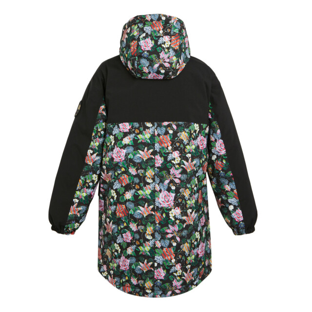 Regatta Dames christian lacroix cailar floral longline waterdichte jas UTRG9385_black large