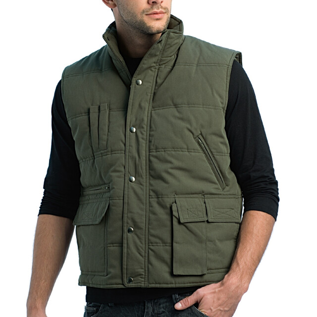 B and C Heren explorer body warmer UTFK3084_olive large