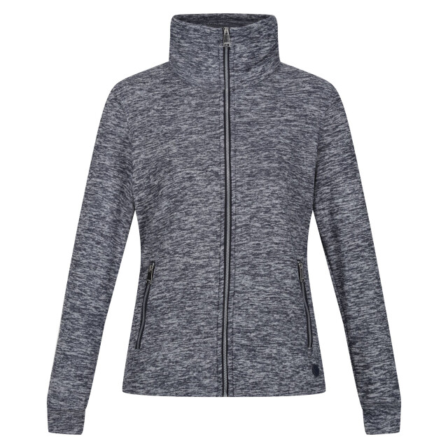 Regatta Dames azaelia marl full zip fleecejack UTRG9274_navymarl large