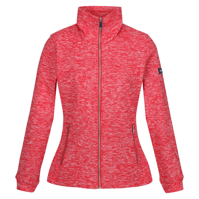 Regatta Dames azaelia marl full zip fleecejack UTRG9274_highriskred large