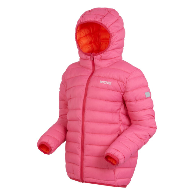 Regatta Marizion gewatteerde jas met capuchon voor kinderen/kinderen UTRG9018_flamingopinksatsuma large
