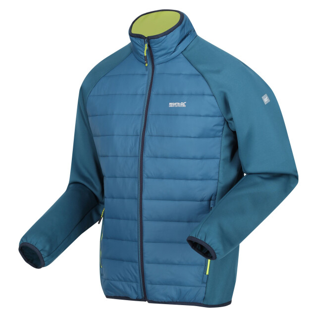 Regatta Heren clumber iv full zip hybride jas UTRG9074_moroccanbluecitronlime large