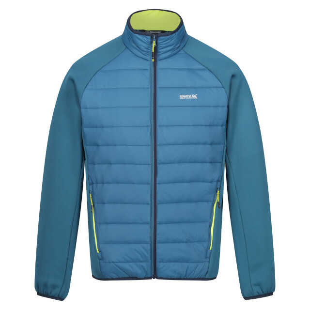 Regatta Heren clumber iv full zip hybride jas UTRG9074_moroccanbluecitronlime large