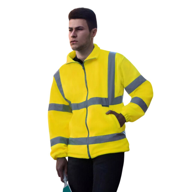 Korntex Heren bergen hi-vis fleecejack UTFK3071_yellow large