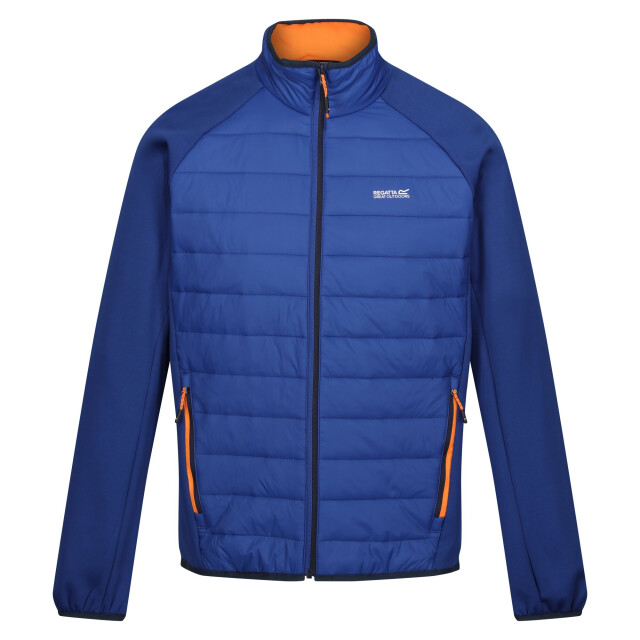 Regatta Heren clumber iv full zip hybride jas UTRG9074_newroyalpersimmon large