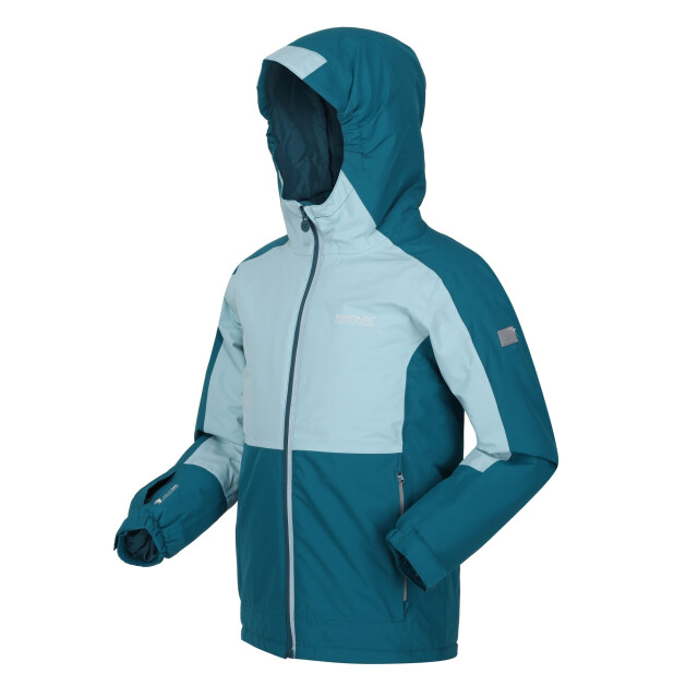 Regatta Kinderen/kinderen beamz iii waterdichte jas UTRG9185_gulfstreamseahaze large