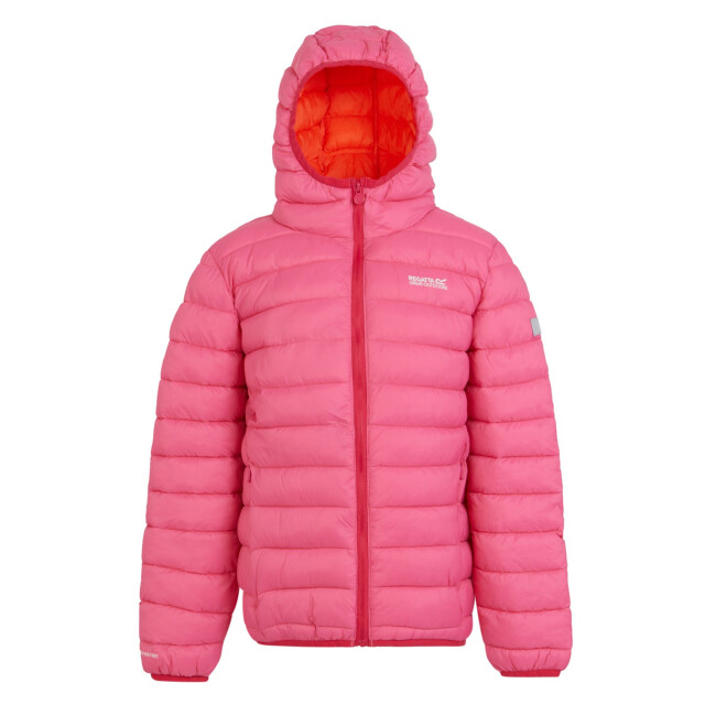 Regatta Marizion gewatteerde jas met capuchon voor kinderen/kinderen UTRG9018_flamingopinksatsuma large