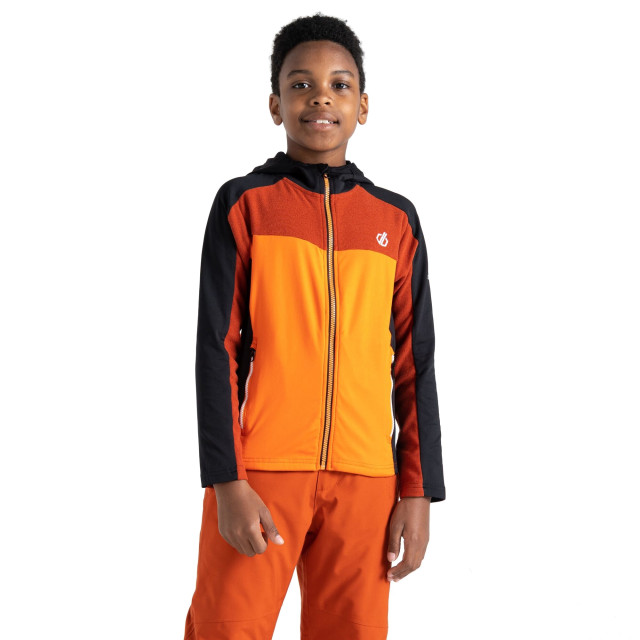 Dare2b Childrens/kids thriving core stretch hooded midlayer UTRG8625_puffinsbillblack large