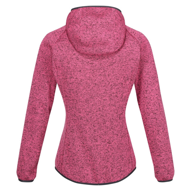 Regatta Dames newhill marl fleecejas met capuchon UTRG8830_flamingopinksealgrey large