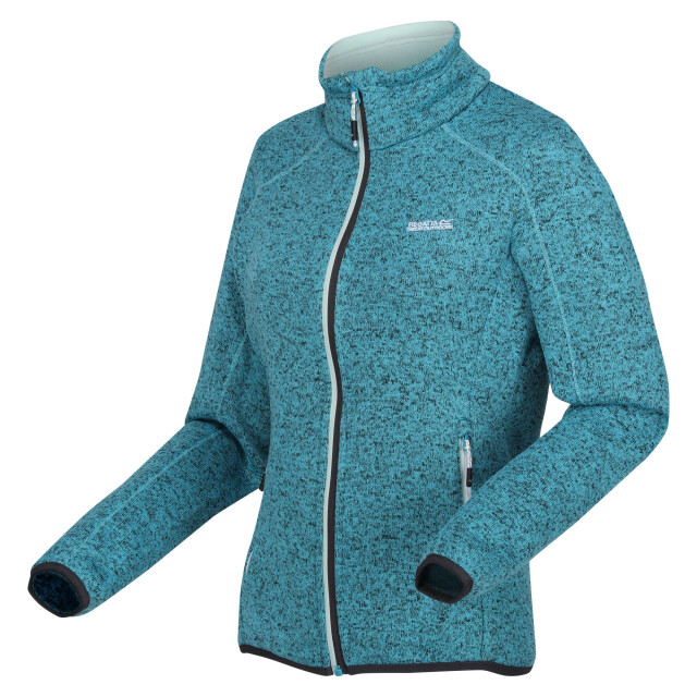Regatta Dames newhill marl full zip fleecejack UTRG8828_tahoebluebleachedaqua large