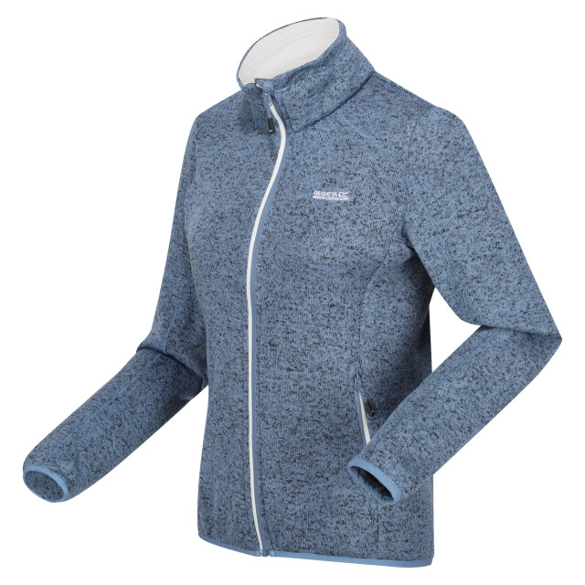 Regatta Dames newhill marl full zip fleecejack UTRG8828_coronetbluewhite large