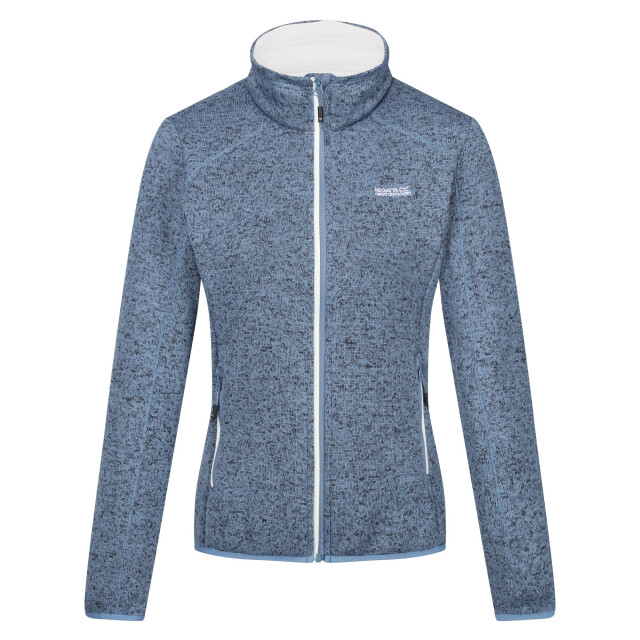 Regatta Dames newhill marl full zip fleecejack UTRG8828_coronetbluewhite large