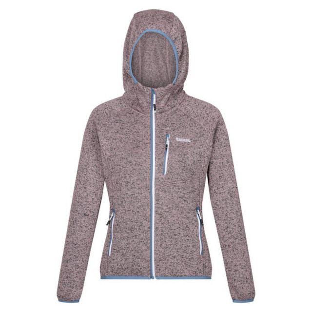 Regatta Dames newhill marl fleecejas met capuchon UTRG8830_heathercoronetblue large