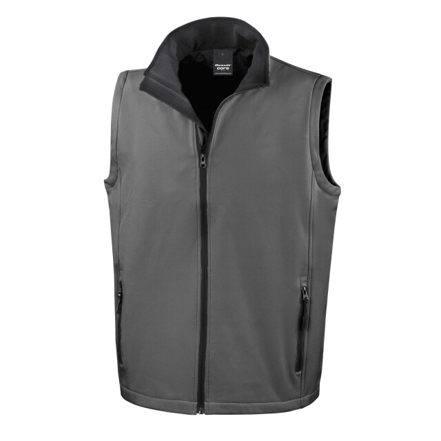 Result Softshell bedrukbaar gilet heren UTFK3053_charcoalblack large
