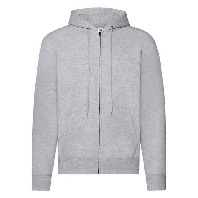 Fruit of the Loom Heren classic heather hooded jacket UTFK3054_heathergrey large