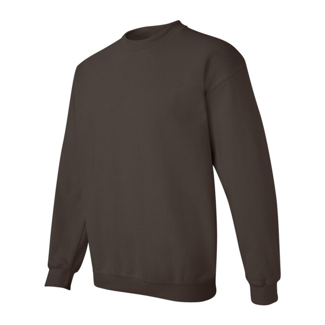 Gildan Unisex adult sweatshirt met zware mouwenhals UTFK3052_darkchocolate large