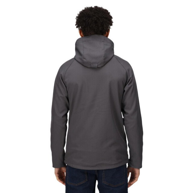 Regatta Heren repeller gevoerd soft shell jack met capuchon UTFK3028_sealgrey large