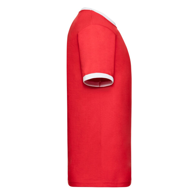 Fruit of the Loom Heren ringer t-shirt UTFK3029_redwhite large