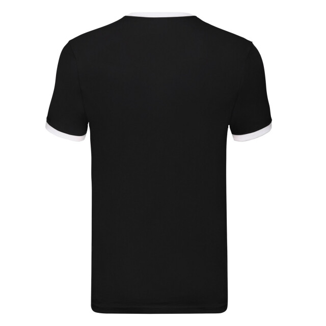Fruit of the Loom Heren ringer t-shirt UTFK3029_blackwhite large