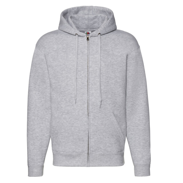 Fruit of the Loom Heren premium full zip hoodie UTFK3022_heathergrey large