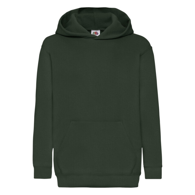 Fruit of the Loom Kinder/kids classic 260 hoodie UTFK3001_bottlegreen large