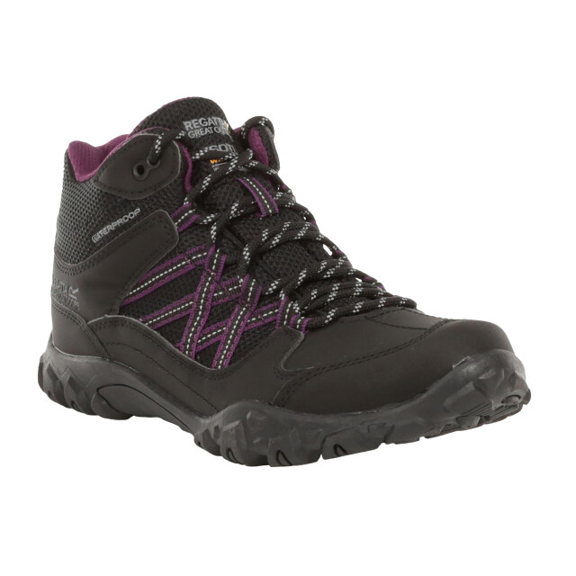 Regatta Vrouwen/dames edgepoint waterdichte wandelschoenen UTRG4575_blackprune large