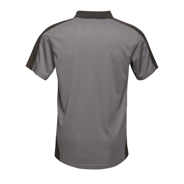 Regatta Herencontrast coolweave polo shirt UTFK2994_sealgreyblack large
