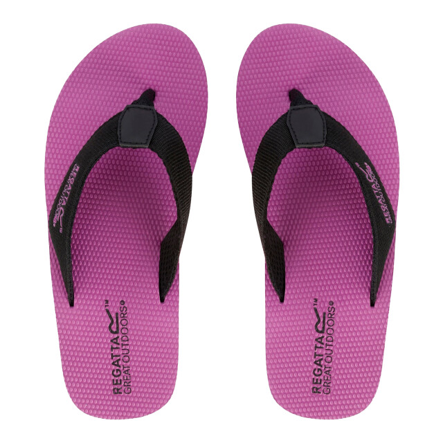 Regatta Dames catarina teenslippers UTRG4268_blackradiantorchid large