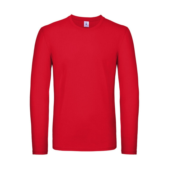 B and C Heren #e150 t-shirt met lange mouwen UTFK2966_red large