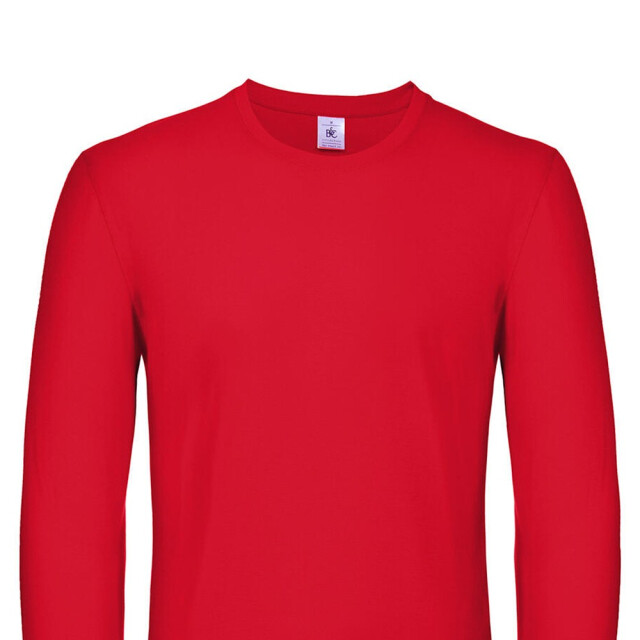 B and C Heren #e150 t-shirt met lange mouwen UTFK2966_red large