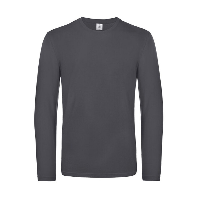 B and C Heren #e190 t-shirt met lange mouwen UTFK2970_darkgrey large