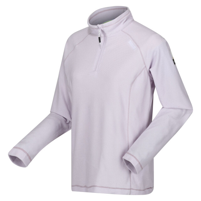Regatta Geweldige outdoor dames montes half zip fleece top UTRG1953_lilacfrost large